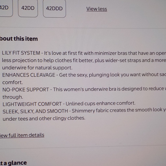 2 Lilyette Minimizer Bra - Picture 13 of 13